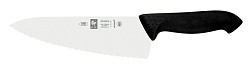 Нож поварской Шеф Icel 20см с волнистой кромкой, черный HORECA PRIME 28100.HR60000.200 в Москве , фото